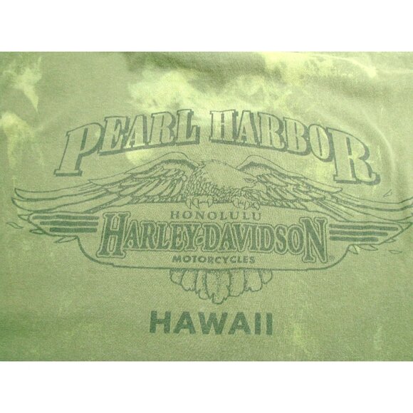 Harley Davidson Sleeveless Cut Off T-Shirt Size 2X Pacific Pearl Harbor Honolulu - Picture 7 of 12